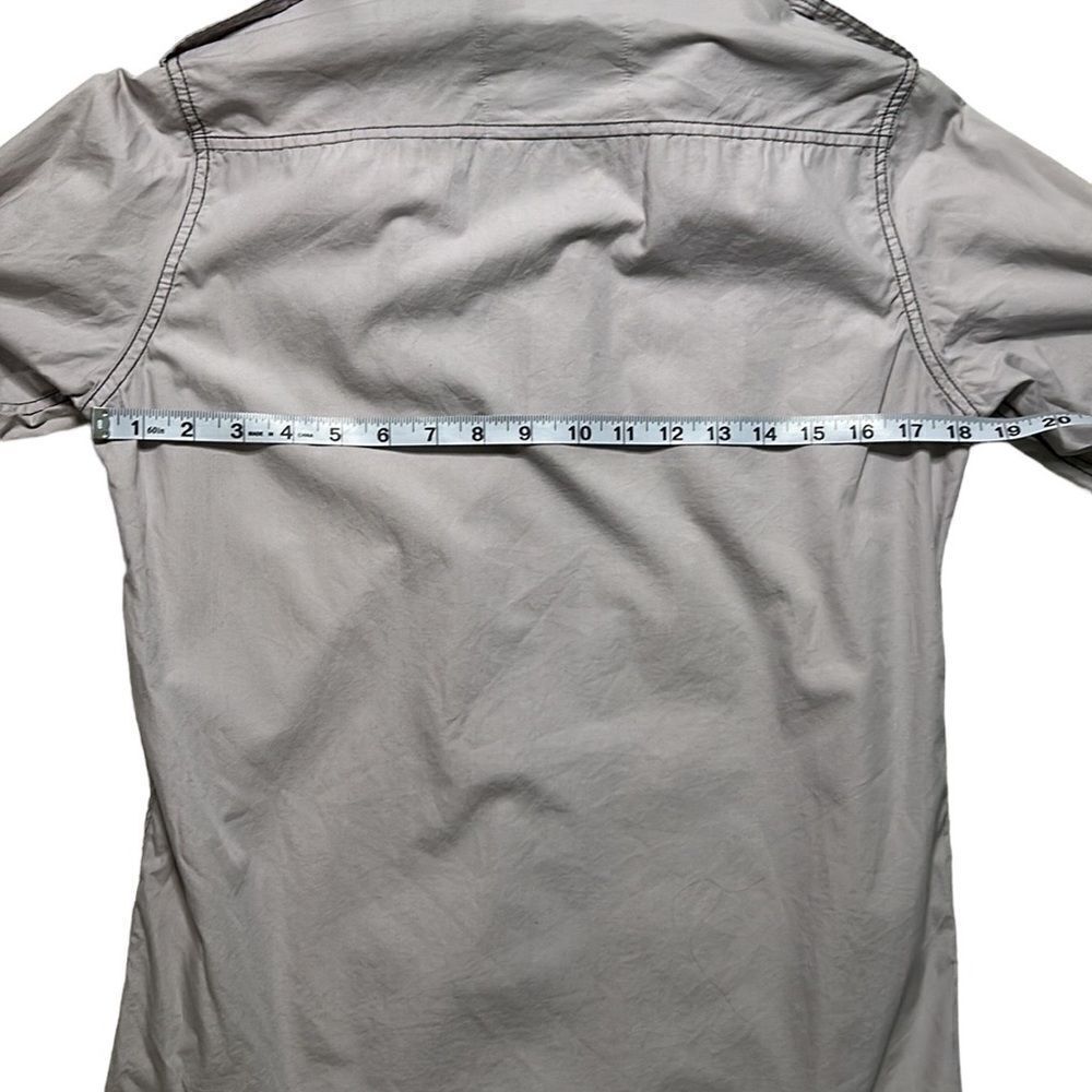 Broken Threads Gray Adjustable Sleeve Button Down… - image 5